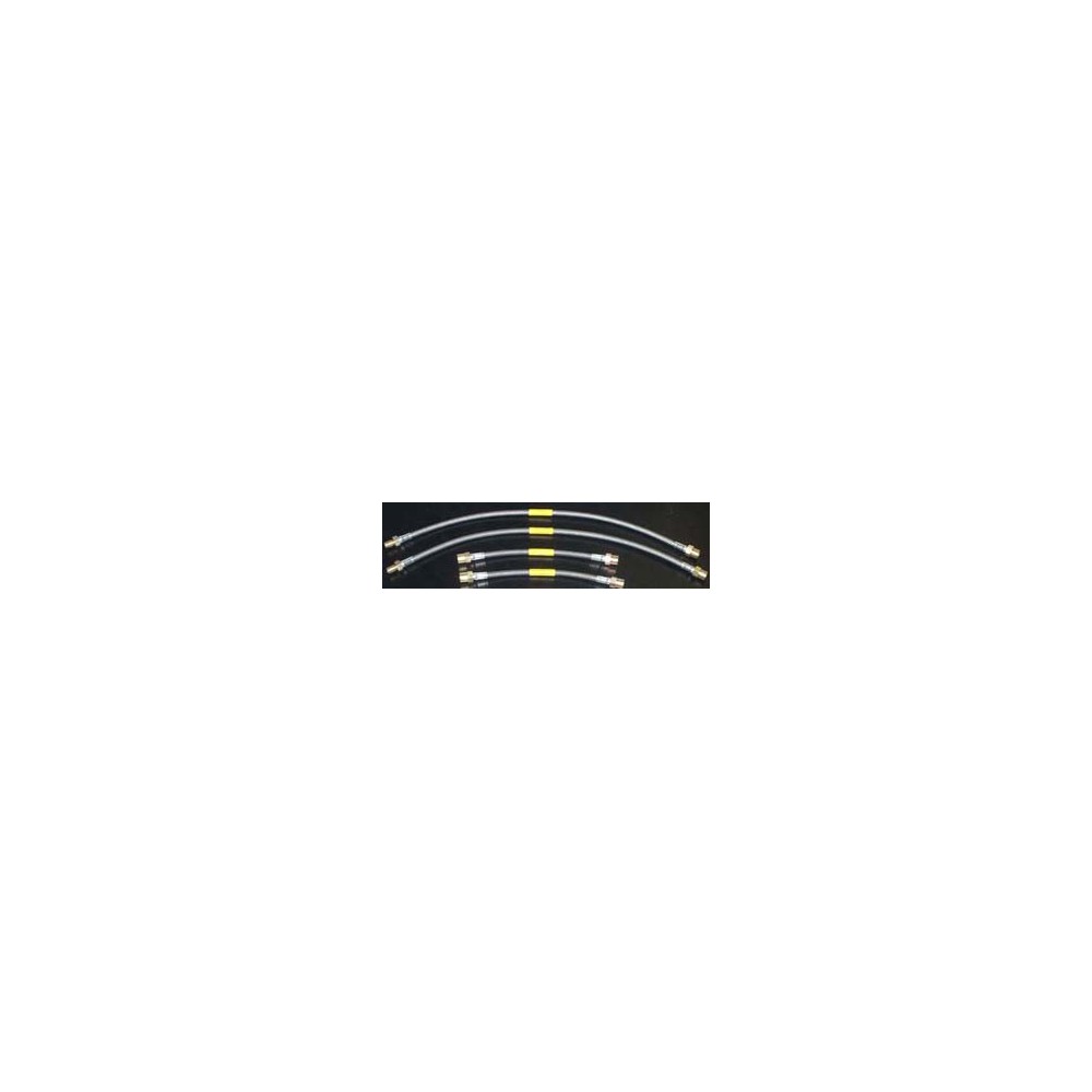Precise Lines Stainless Steel Brake Hose Kit Vinyl Coated - 964 C2-C4 89+, 964T 91+