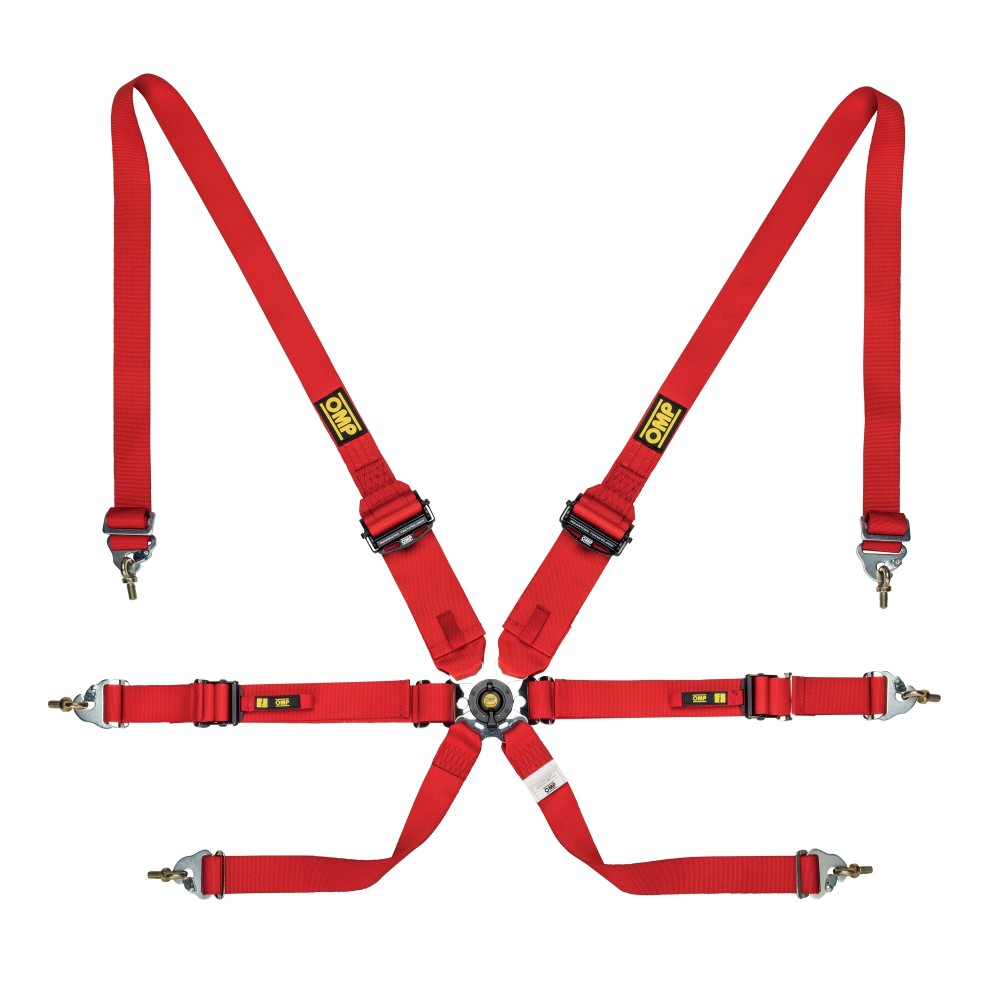 OMP ONE 3+2 Endurance 6pt Safety Harness FIA 8853-2016
